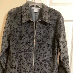 Black Velour Jacket-Size Large
